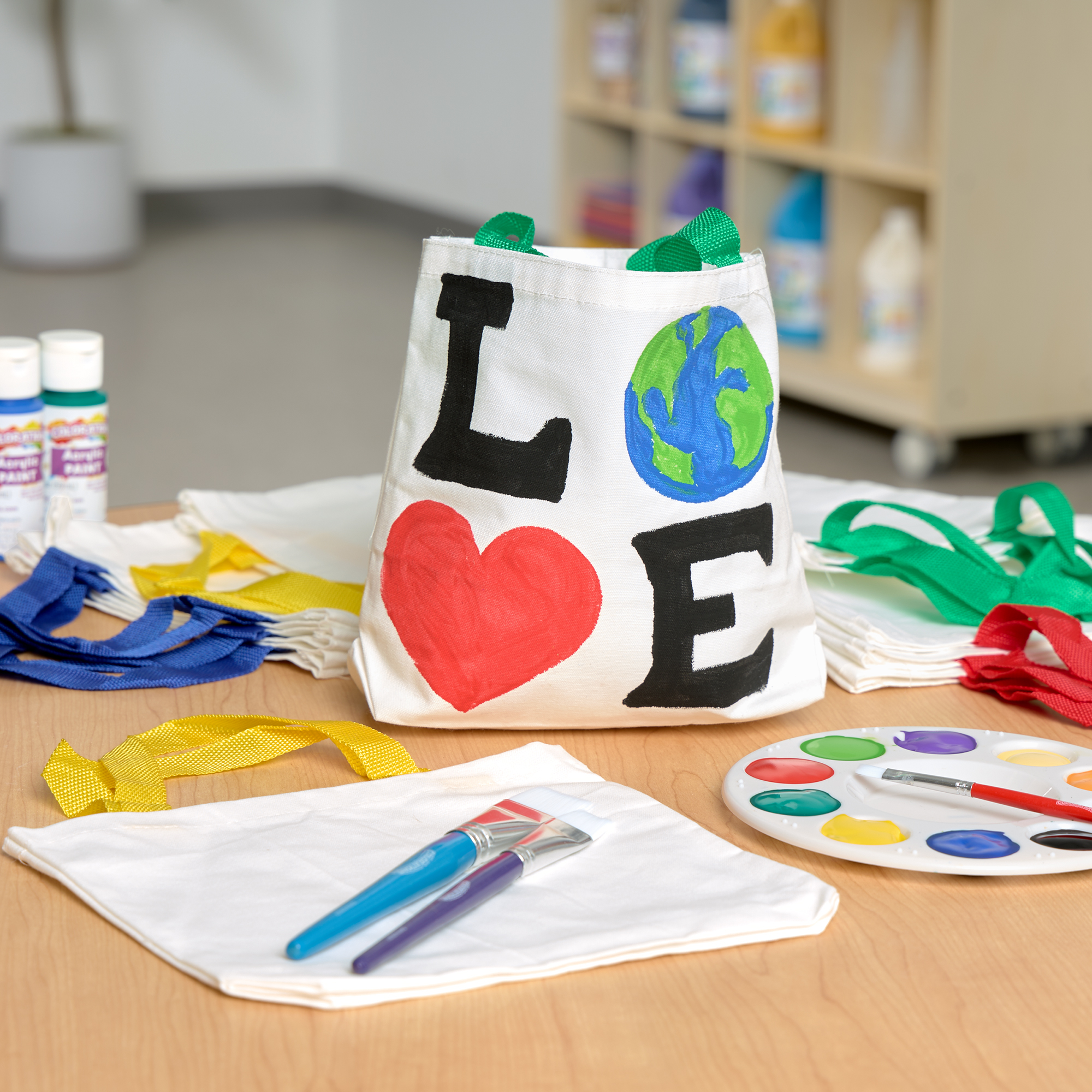 Earth Day Activity - Paint and Reuse Custom Canvas Bags Earth Day Activity - Paint and Reuse Custom Canvas Bags